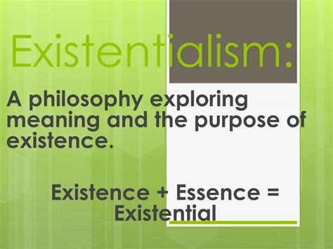 Ppt Existentialism Powerpoint Presentation Free Download Id1990834