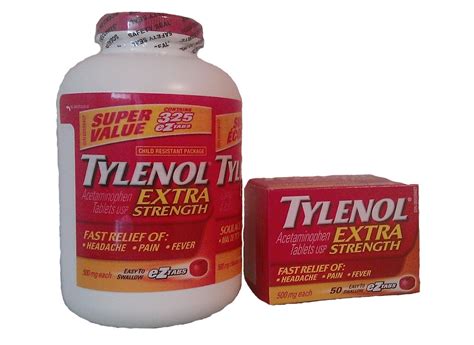 Tylenol Extra Strength Bonus Ez Tabs Imported From Canada
