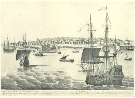 1664 First Image Of New York Previously New Amsterdam New Amsterdam