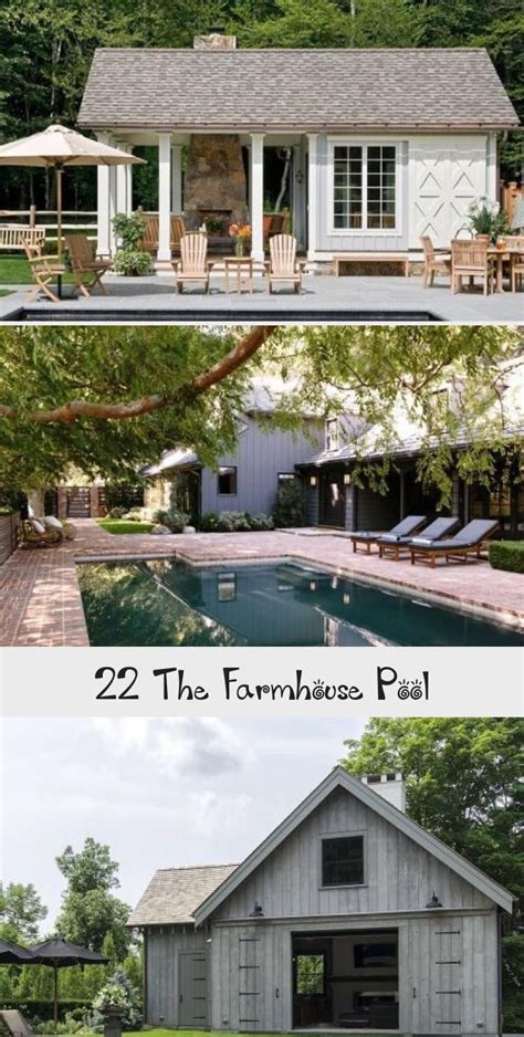 22 The Farmhouse Pool Pool Landscaping Round Pool Farmhouse