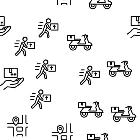 Courier Post Vector Seamless Pattern 10278246 Vector Art at Vecteezy