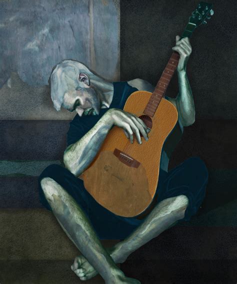 They were so exact and i good on the man, it's nice seeing this kind of take for a change. Pablo Picasso's Old Guitarist