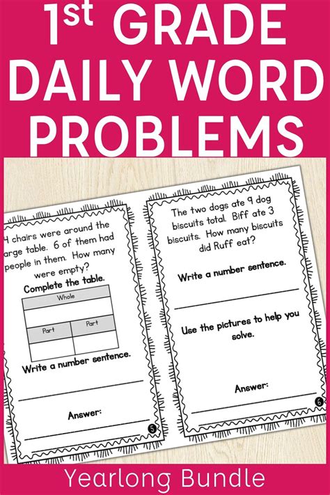 These valentine word problems are perfect for first graders with unknowns in all positions. 1st Grade Word Problem of the Day Story Problems- Bundle ...
