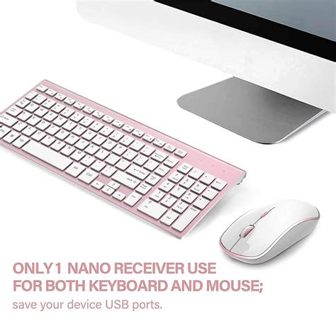 Wireless Keyboard Mouse Combo J Joyaccess 24g Usb Compact And Slim