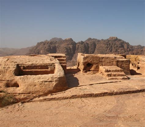 High Place Of Sacrifice Petra Art Destination Jordan