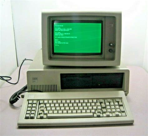 Vintage 1983 Ibm Pc Xt 5160 Personal Computer Bundle With Monitor