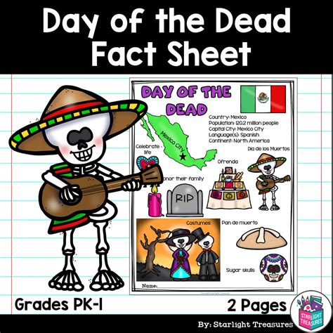 Day Of The Dead Fact Sheet For Early Readers Starlight Treasures Llc