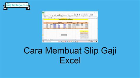 Cara Membuat Slip Gaji Excel Dengan Rumus VLOOKUP Dan IF