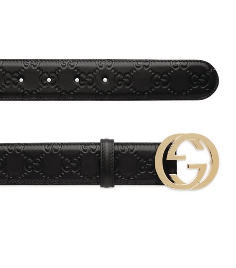 Gucci Black Interlocking G Belt Harrods Uk