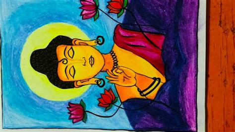 Guru Purnima Drawing With Oil Pastel Easy Steps Dedicated To All