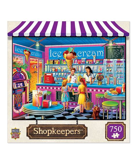 masterpieces shopkeepers anna s ice cream parlor 750 piece puzzle ice
