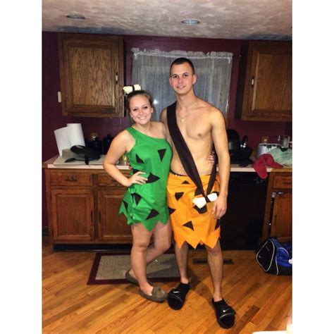Pebbles And Bam Bam Couples Costume Costume Halloween Couples