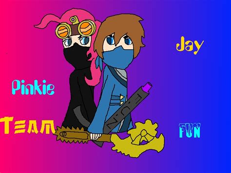 Ninjago Mlp Team Fun Jay And Pinkie By Theninjagirlzone5 On Deviantart
