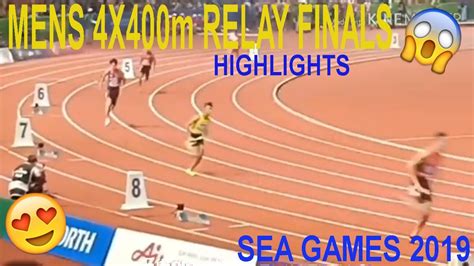 30th Sea Games Update 2019mens 4x400m Relay Highlightsfinals Youtube