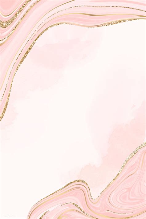 Gold And Pink Fluid Patterned Background Vector Premium Image By