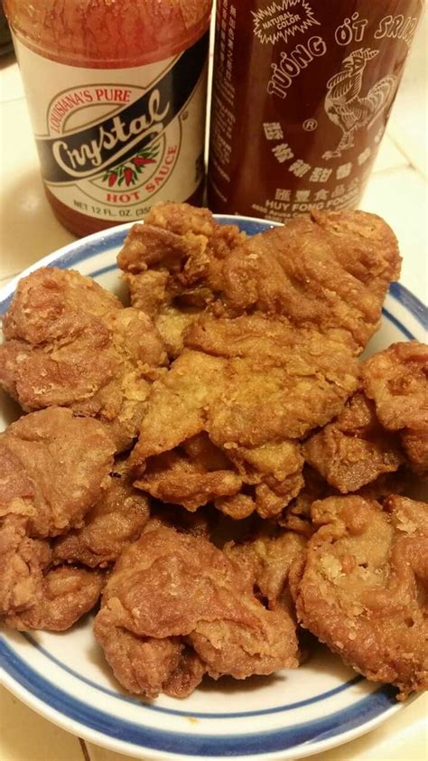 Sprinkle with more cajun seasoning and allow to sit for 30 minutes at room temperature. Deep fried chitterlings | Chitlins recipe, Chitterlings ...