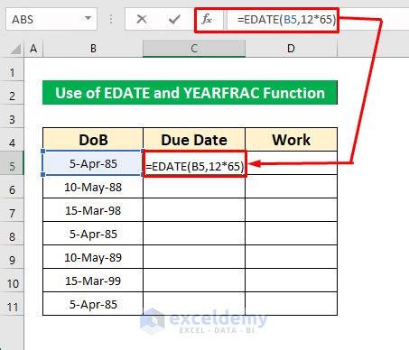 How To Calculate Due Date With Formula In Excel Ways Exceldemy