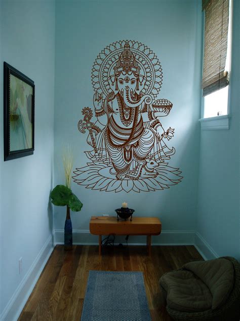 Ik430 Wall Decal Sticker Room Decor Wall Art Mural Indian God Om