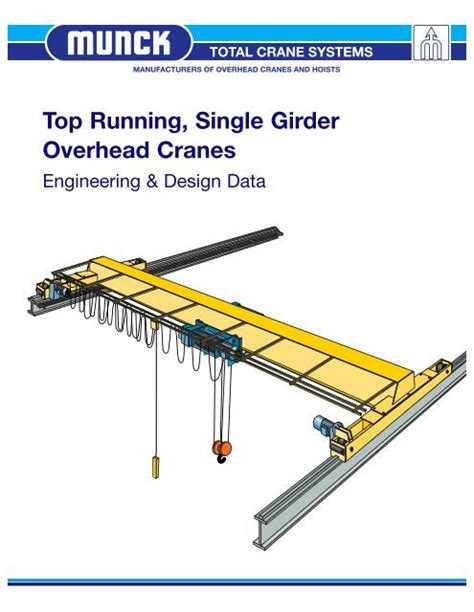 Top Running Single Girder Overhead Cranes Total Crane