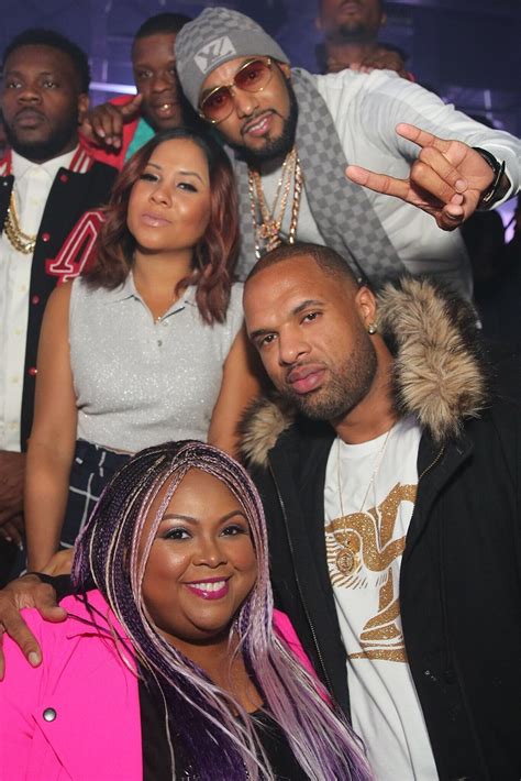 Angela Yee Young Lace James Harden And Slim Thug Turn Up At Engine
