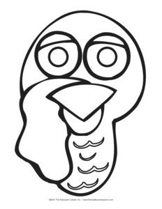 Turkey Head Coloring Pages
