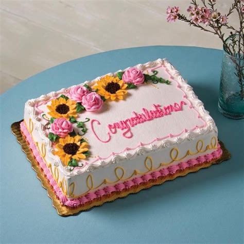 Floral Design Roses And Sunflowers Publix Birthday Cakes Sheet Cake