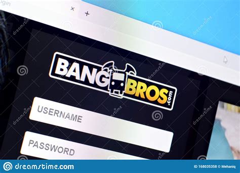 Homepage Of Bangbros Website On The Display Of PC T8