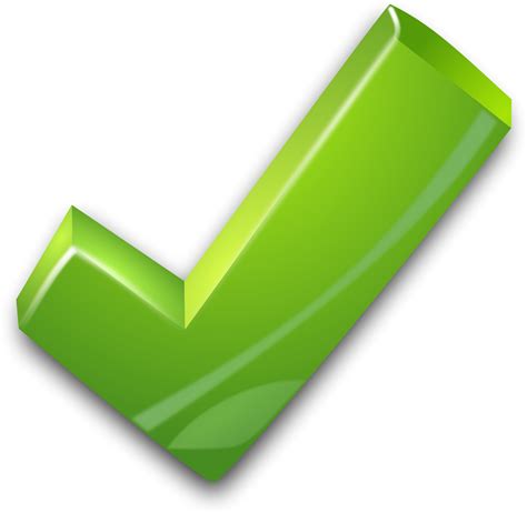 Green Tick Png Transparent Images Png All