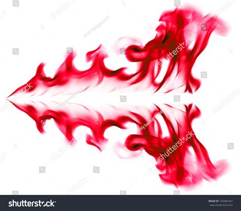 Red Fire Light On White Background Stock Photo 726481657 Shutterstock