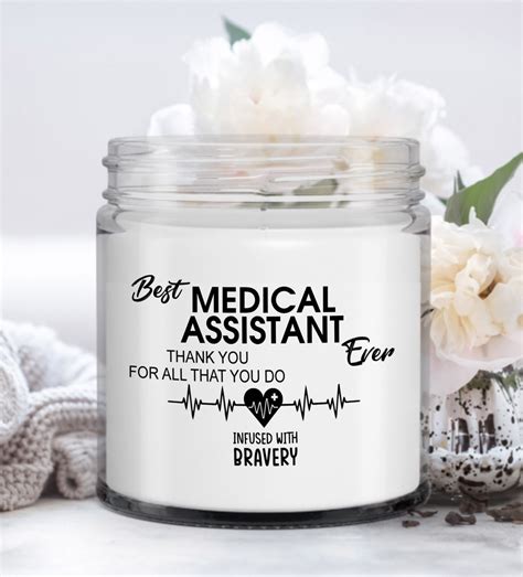 Medical Assistant Vanilla Scented Candle Thank You Ts For Etsy