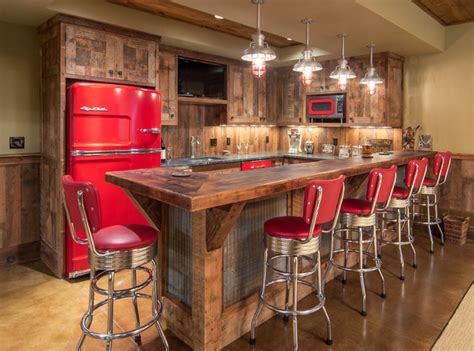 New from leanne ford home office upgrades cane furniture trend. Lake House Barnwood Bar - Rustic - Home Bar - Other - by ...