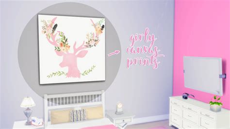 Sims 4 Ccs The Best Girly Canvas Prints By Ahscc