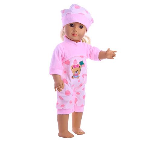 New American Girl Doll Clothes Doll Accessories Pink Piece Pajamas Set