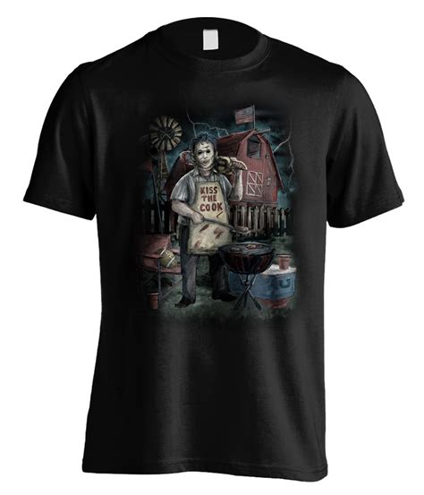 Texas Chainsaw Massacre Leatherface Barbecue Official Tee T Shirt Mens