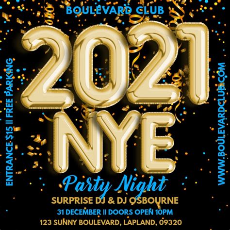 Bts will be attending the 2021 new year's eve live presented by weverse concert! Copy of New Years Eve 2021 Party Template | PosterMyWall