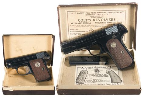 Two Colt Semi Automatic Pistols Rock Island Auction