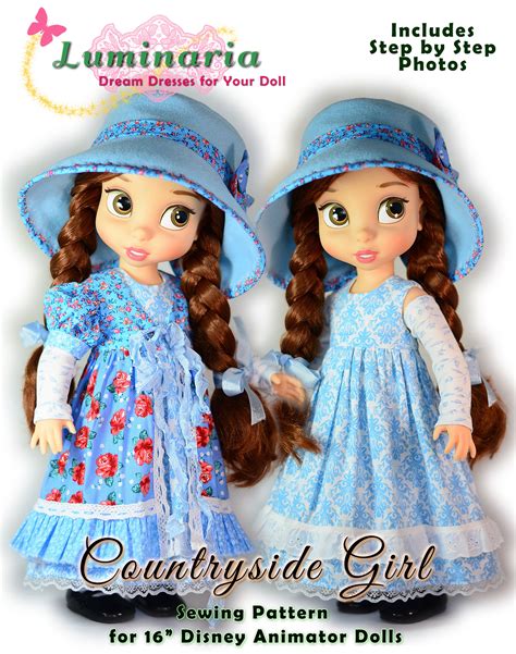 Pdf Doll Clothes Pattern Fits 16 Disney Animator Dolls Etsy