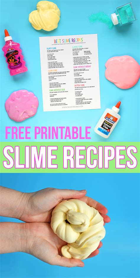 Printable Slime Recipe Without Borax