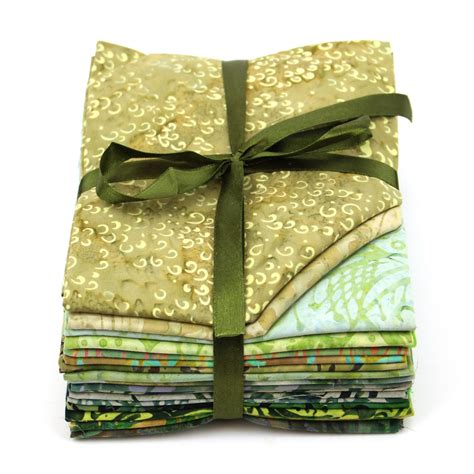 Fat Quarter Cotton Batik 18 Pcs Fabric Bundle Mixed Patterns Patchwork
