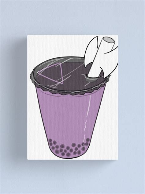 Labrys Lesbian Pride Bubble Milk Tea Canvas Print By Jnnardacci