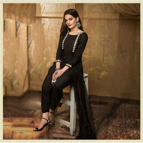 Pin By Safiya Ansari🌸 On Manda Black Pakistani Dress Pakistani Fashion Casual Pakistani