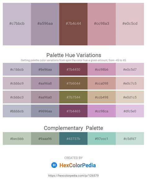 Dusty Rose Hex Color Conversion Color Schemes Color Shades Pantone Color Hexcolorpedia