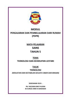 Please fill this form, we will try to respond as soon as possible. MODUL PEMBELAJARAN PDPR SAINS TAHUN 5 | AnyFlip