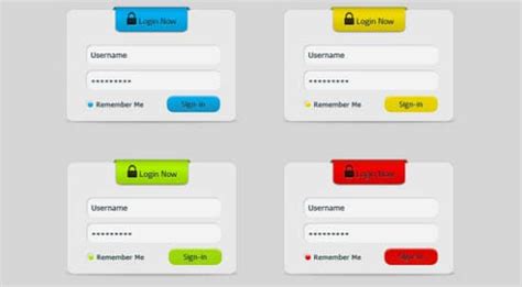 30 Free Login Form Psd Templates