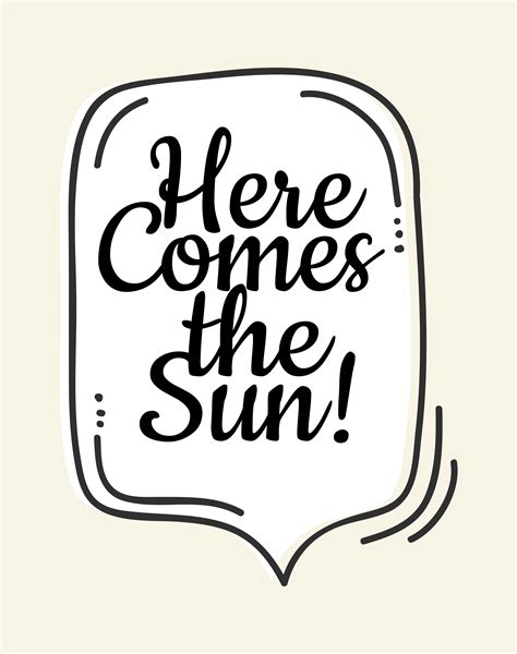 Here Comes the Sun Cute Wall Art Poster 184258 Vector Art at Vecteezy