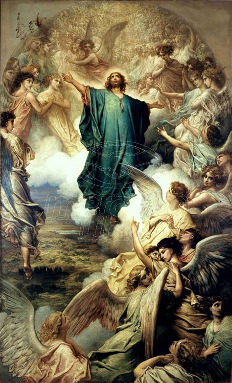 Lienzo Tela Canvas Arte Sacro Gustave Doré Ascención Cristo Envío Gratis