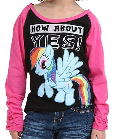 My Little Pony Little Girls How About Yes Long Sleeve High Low Raglan