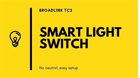 Install a smart Light Switch! No neutral wire required ...