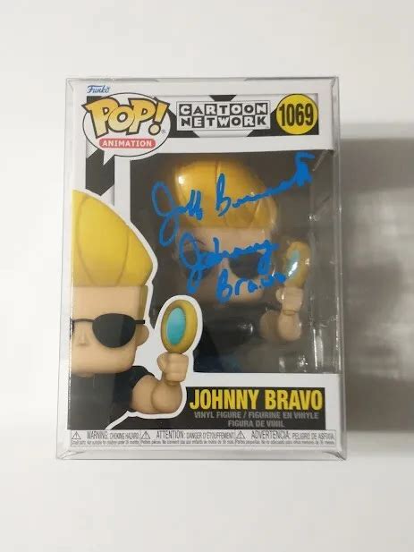 Johnny Bravo Cartoon Network 1069 Funko Pop Signed Jeff Bennett Jsa
