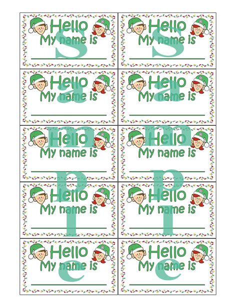 Whats Your Elf Name Name Tags Printable Download Etsy